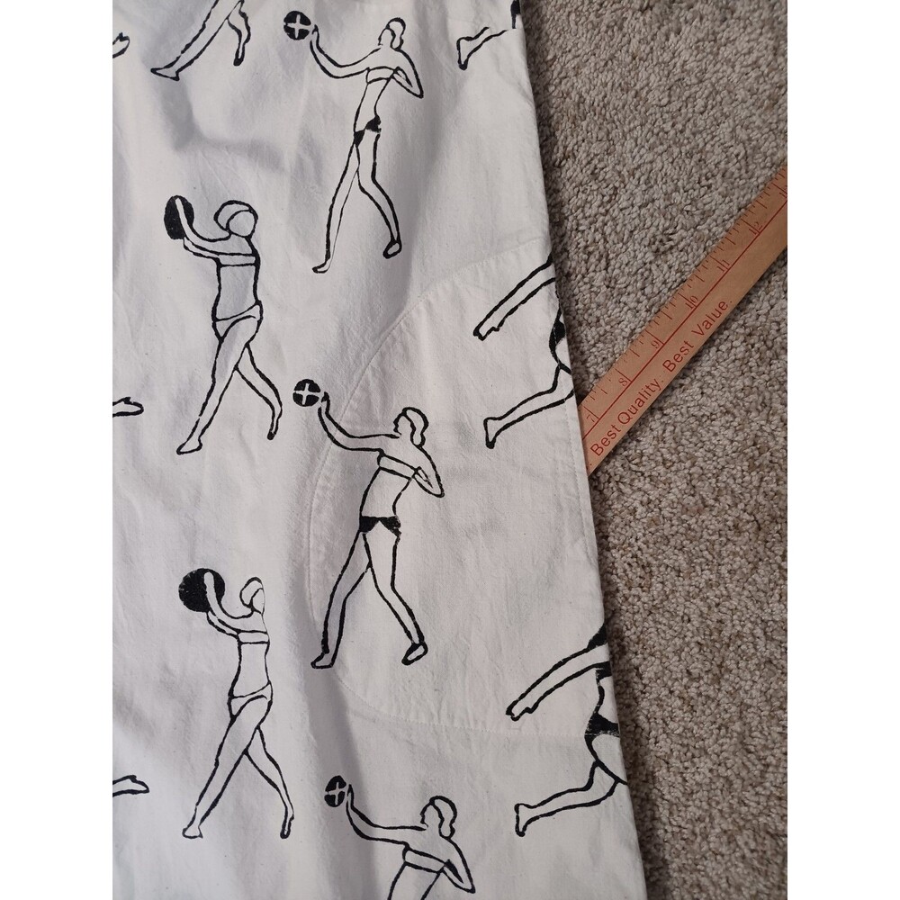 PO-EM The Demi Tank Sundress Sz. Lg. Cotton Villa Block Print Pockets Oversized - Picture 10 of 11